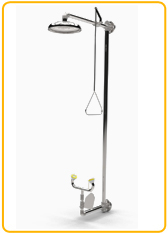 Wall Mounted Safety Shower & Eyewasher