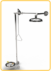 Wall Mounted Safety Shower & Eyewasher